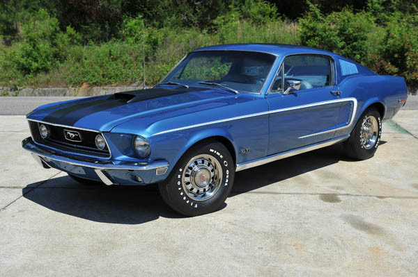 1968 Ford mustang fastback gt s code #7