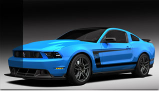 Special Grabber Blue Mustang Boss at Barrett-Jackson - Muscle Cars Blog