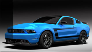 Special Grabber Blue Mustang Boss at Barrett-Jackson - Muscle Cars Blog