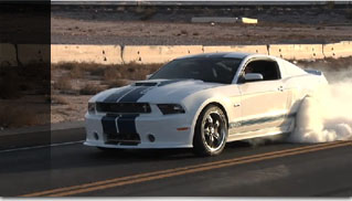 2011 Ford Mustang Shelby GT350 Massive Burnout - Muscle Cars Blog