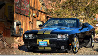 2009 Dodge Challenger Hurst Black & Gold Supercharged Custom Convertible - Muscle Cars Blog