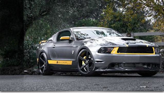 Matte Graphite & Yellow Ford Mustang with 20" CV3s Vossen Wheels! - Muscle Cars Blog