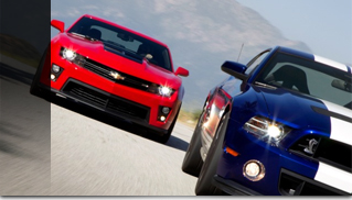 2012 Chevrolet Camaro ZL1 vs. 2013 Ford Mustang Shelby GT500 Track Test Video - Muscle Cars Blog