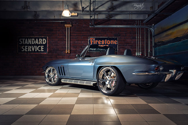 Wheelsandmore 1965 Chevrolet Corvette C2 Rear Angle