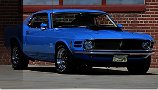 1970 Ford Mustang Boss 429 Fastback Front Angle