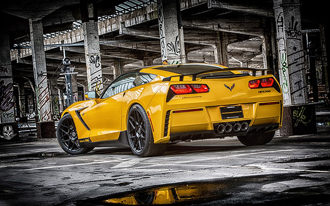 2015 Ruffer Chevrolet Corvette Stingray HPE700 Rear Angle