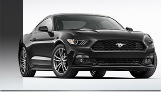 2015 Ford Mustang Black Front Angle