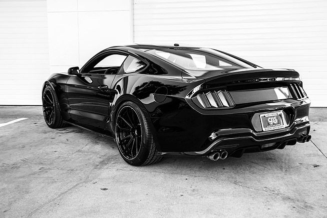 2015 GAS-Fisker Ford Mustang Rocket Rear Angle