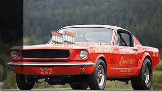 1965 Ford Mustang A-FX Holman Moody SOHC 427 CI Front Angle