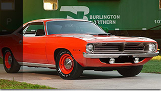 1970 Plymouth Hemi Cuda Unrestored Front Angle