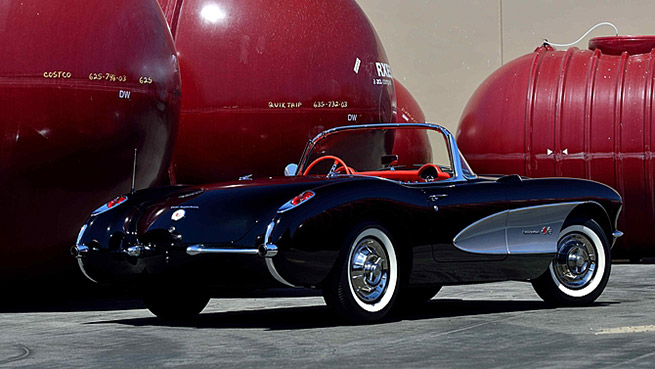 1957 Chevrolet Corvette Convertible 283-250 HP Rear Angle