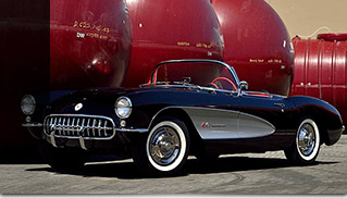 1957 Chevrolet Corvette Convertible 283-250 HP Front Angle