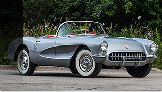 1957 Chevrolet Corvette Convertible 283 CI 4-Speed Front Angle