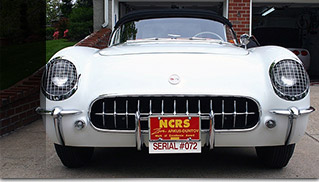 1953 Chevrolet Corvette Roadster Front Angle