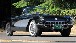 1957 Chevrolet Corvette Convertible Front Angle