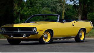 1970 Plymouth Hemi Cuda Convertible Front Angle