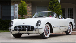 1954 Chevrolet Corvette Roadster Front Angle